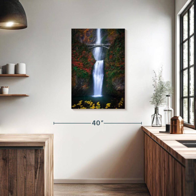 Alvord Multnomah Falls en automne, H 36 po x l 24 po