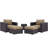 Convene Wicker Rattan 5-Piece Outdoor Patio Furniture Set-1309462761