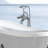 Bathtub Faucet With Handheld Showerhead - Freestanding, Metal, 13 Lb, Instruction Included, Steady Spray For All Needs Freestanding Tub Hand Shower 3.9 Gpm, Concise And Stylish Design