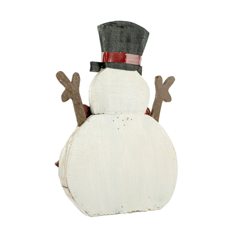 Bonhomme de neige de noël debout