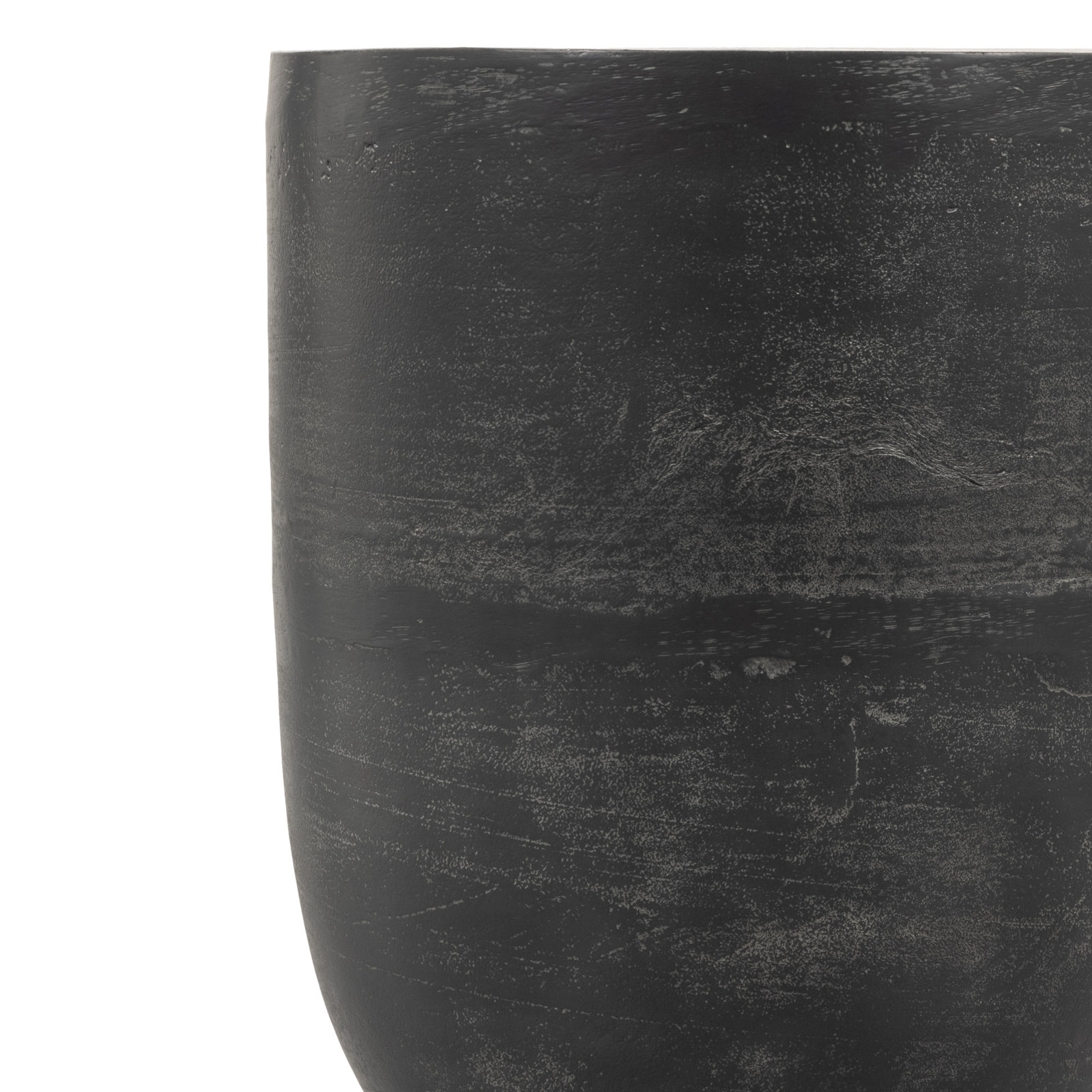 Eponine 16" Patio Side Table, Aged Gray