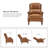 Deondria 37" W Faux Leather Push-Back Recliner-102361470