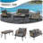 4 Pieces Outdoor Sofa Set
