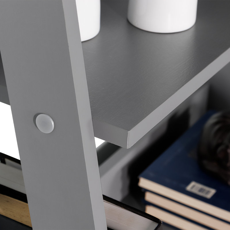 Aeden Ladder Bookcase, Textured Grey