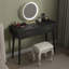 Petit bureau noir avec tiroirs