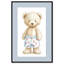 «Swim Trunks Teddy», reproduction murale encadrée par Art Remedy, cadre doré, 10 x 15-307680918-307680927