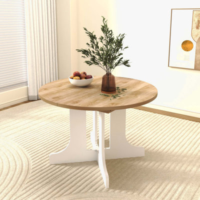 Table de salle à manger extensible 59 x 43 pouces Farmhouse Style