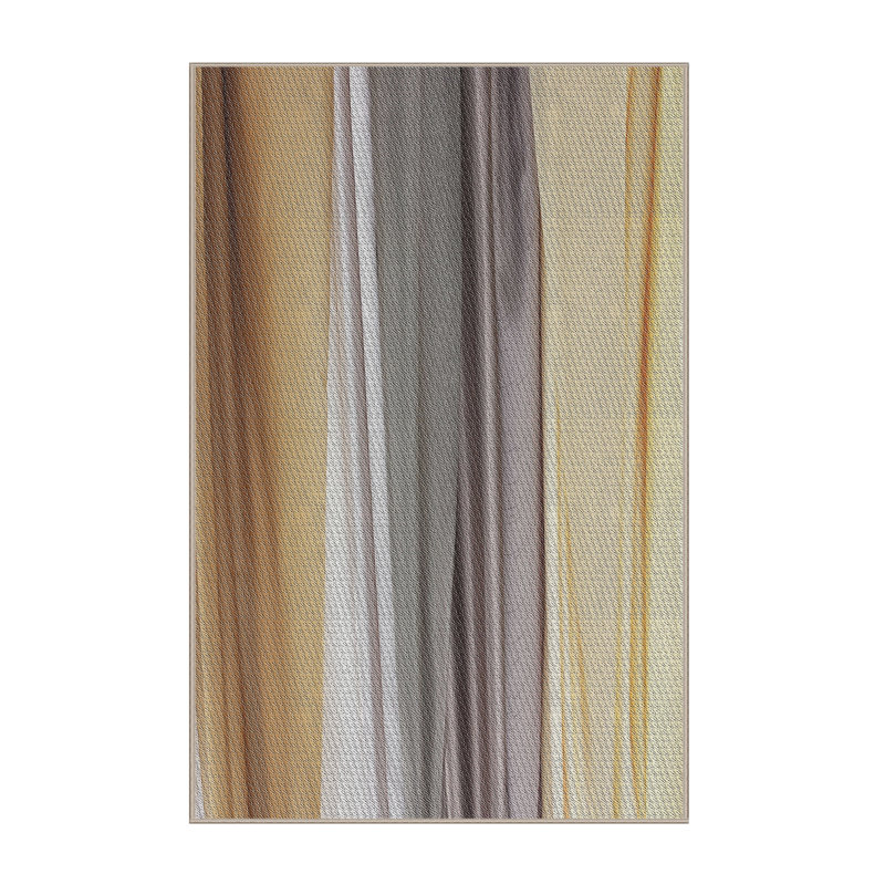 Tapis brun/gris à motifs, Rectangle 4 pi x 6 pi