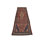 Tapis rose rétro en laine noué à la main 3 pi 7 po x 9 pi 6 po Tribal Vintage