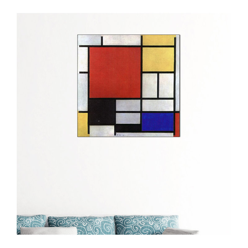 Piet Mondrian - Wrapped Canvas Print, 50cm H x 50cm W x 1.8cm D