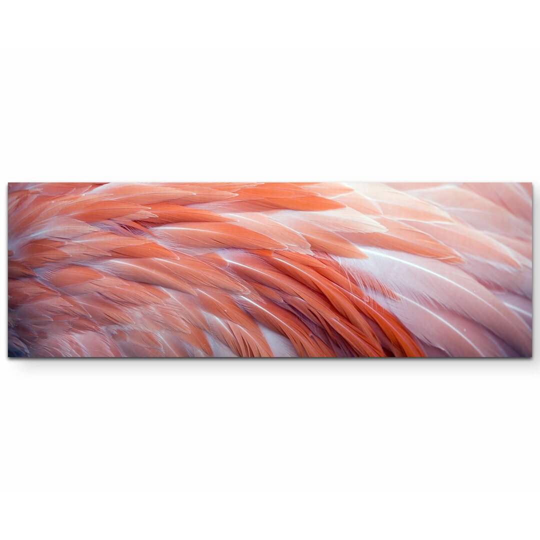 Leinwandbild Flamingo Federn