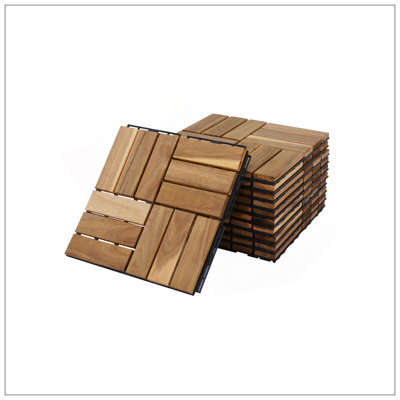 20 carreaux de pont à motif de carreaux emboîtables, 12 /