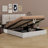 Upholstered Platform Bed With Hydraulic Storage System-1258335512