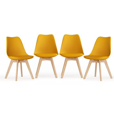 82cm H Side Chair in Yellow