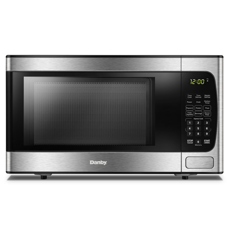Danby 0.9 Cubic Feet 900 Watt Countertop Microwave, Stainless