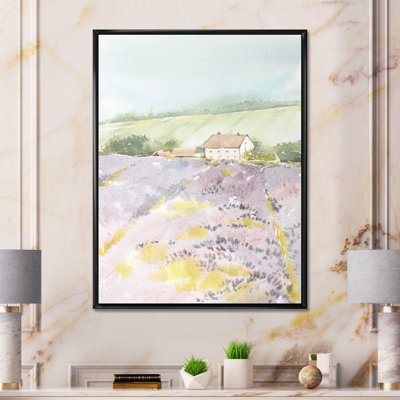 " Morning Sun Over The Lavender Field House I "