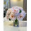 Peony Bunch In A Glass Vase With Bubble