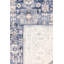 Tapis bleu / beige oriental en polyester tissé à la machine tissé à la machine / rectangulaire 8 pi x 10 pi