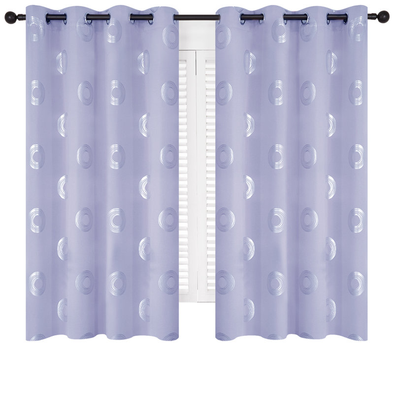Queanna Blackout Curtain Pair, 55cm Width x 183cm Drop