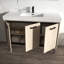 Meuble-lavabo simple 48 po avec plateau en résine Lunea-787799538