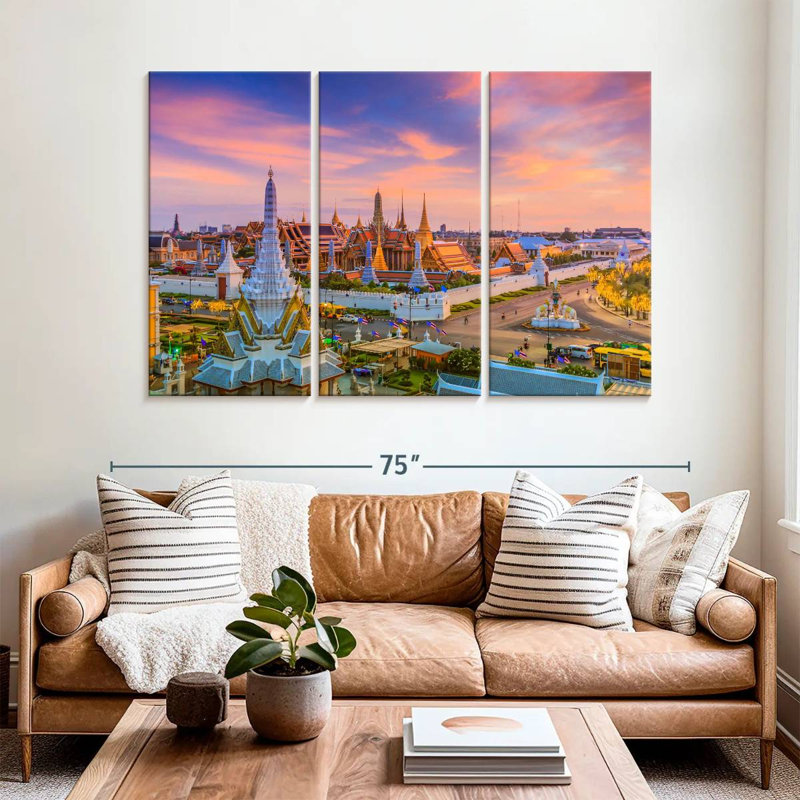 Rorry Wat Phra Kaew Sunset, 42" H x 65" W