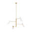 Akrisna 4 Light Metal Dimmable Chandelier-102777143