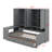 Twin Size Wooden Daybed With Three Drawers, All-In-One Cabinet, Desk And Shelves-621285144-621285145