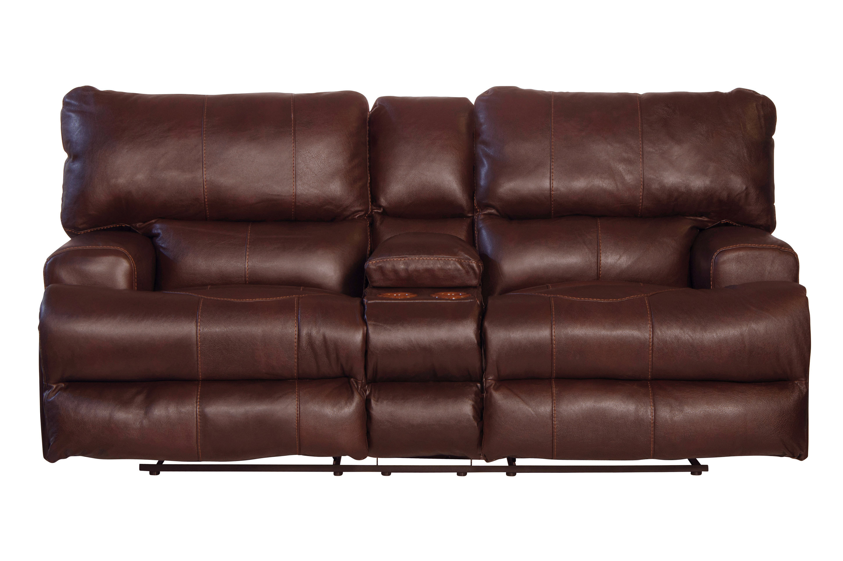 17 Stories 2 Piece Genuine Leather Reclining Living Room Set | Wayfair