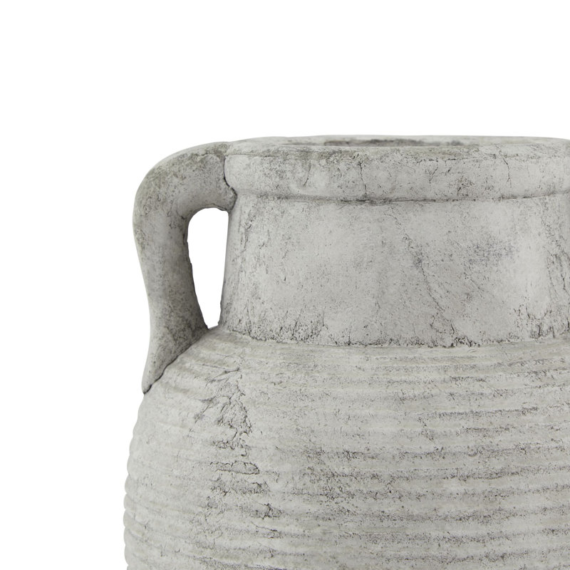 Catheline Handmade Ceramic Table Vase, 27cm H x 23cm W x 23cm D, White