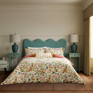Birds & Berries Cotton Duvet Cover Set
