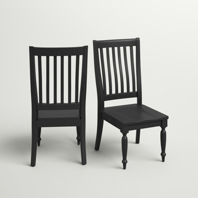 Chaise d'appoint à dossier en lattes de bois massif Sonntag