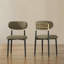 Chaise d'appoint rembourrée avec structure en métal-1775727499