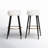 Boatwright Upholstered Counter Stool with Metal Frame