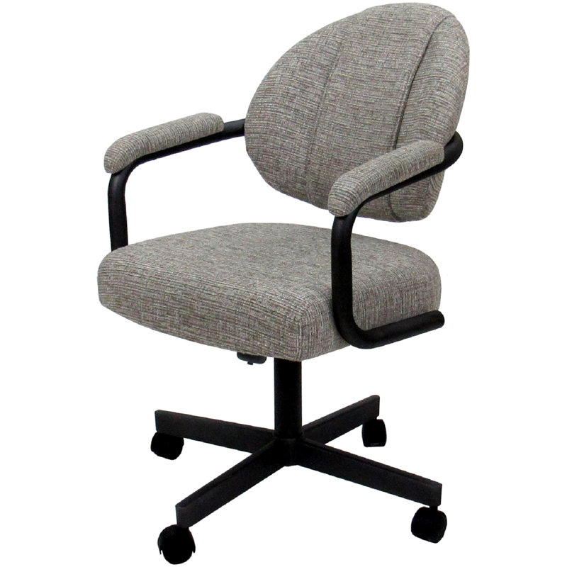 Chaise avec accoudoirs Magaw, Noir
