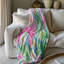 Flower and Ribbon Designs - Couverture sherpa de qualité supérieure 1 pièce-100733505