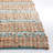 Ifeoluwakitan Natural Fiber Flat Weave Jute/Cotton Geometric Rug in Teal/Natural-310069924