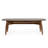 95" Brown Solid Wood Dining Table