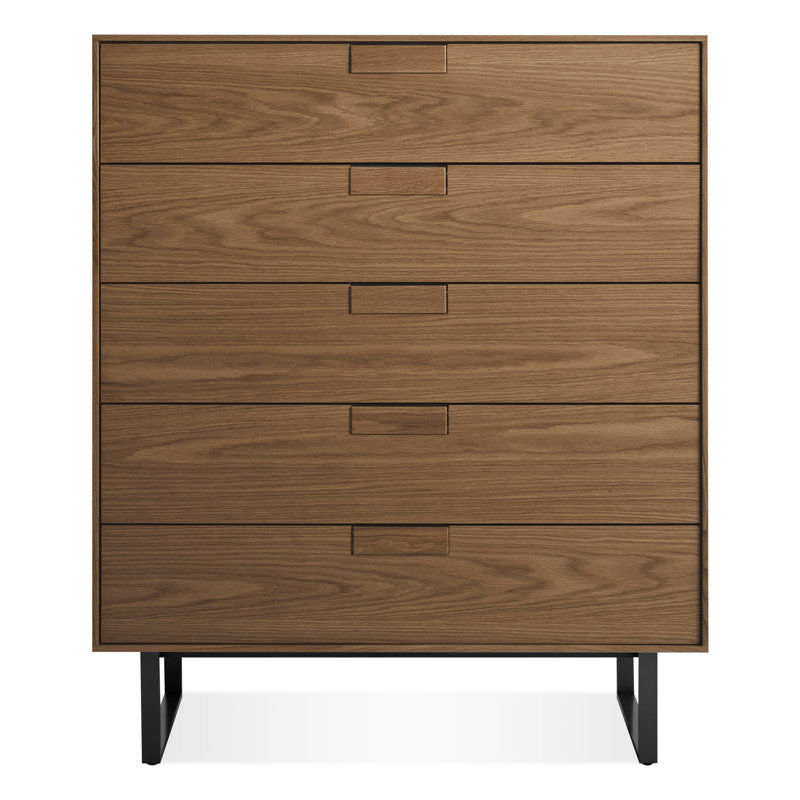 Series 11 5 - Drawer Dresser, Oblivion/Walnut