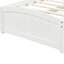 Lit simple avec lit gigogne, blanc - bois massif pour une plateforme de sommeil confortable dans un meuble de chambre à coucher moderne-1773523115