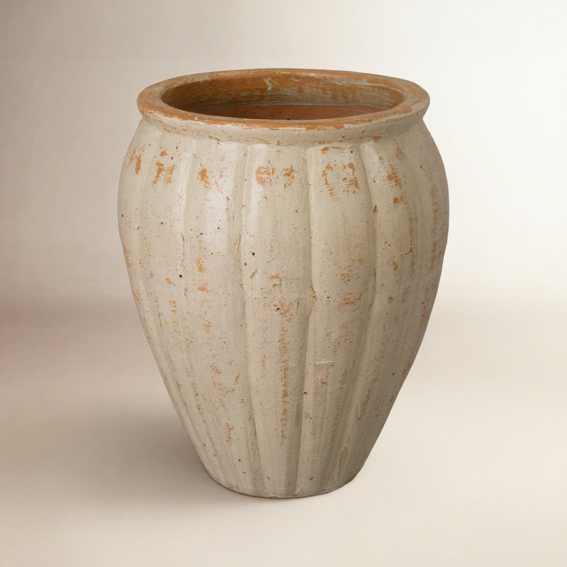 Efkea Handmade Ceramic Pot Planter, 27" H x 22" W x 22" D, 1