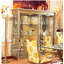 Solid Wood Lighted China Cabinet