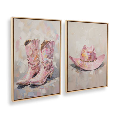 Cowboy Essentials in Pink Set of 2