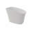51 Inch Solid Surface Soaking Bathtub - Deep Soak Freestanding Tub
