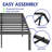 Heavy Duty  Metal Platform Bed Frame With Storage, Box Spring Not Required, Noise Free-1919936164