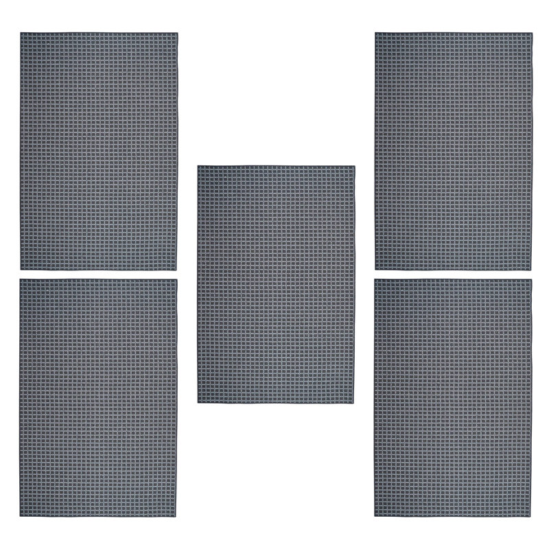Ensemble de tapis intérieur / extérieur en polyester touffeté à la machine Climer, Rectangle 1 pi 6 po x 2 pi 3 po
