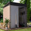 5 Ft. W x 3 Ft. D Metal Lean-To Garden Shed-1502880162