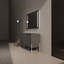 Meuble-lavabo autoportant 48 po avec portes à fermeture douce (ensemble KD) 48 po - évier inclus