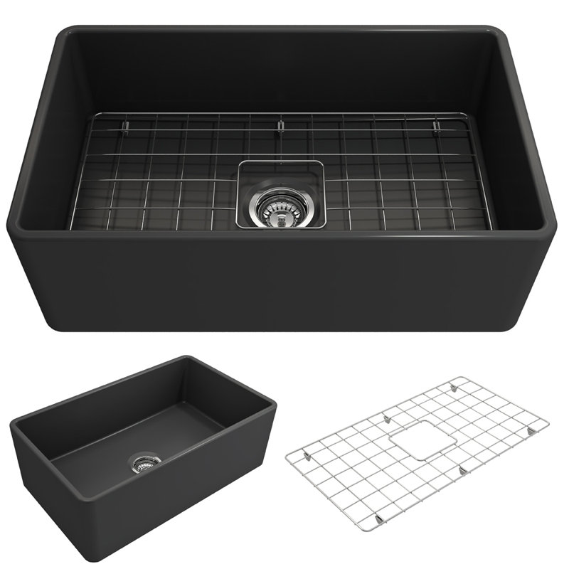 30'' L Kitchen Sink, Matte Dark Gray