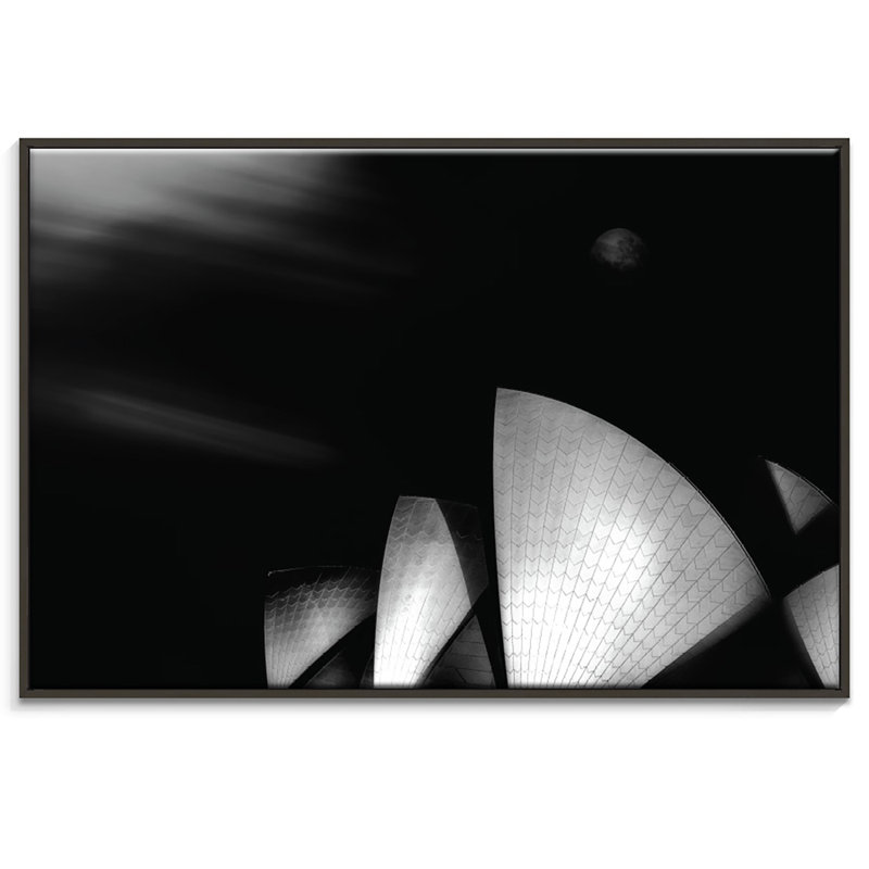 Print on Canvas, Black, 102cm H x 152cm W