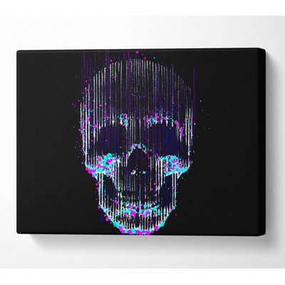 House of Hampton Distorted Skull Canvas Watercolour | Wayfair.co.uk